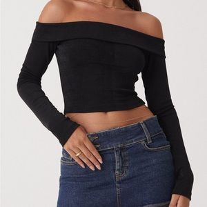 Motel rocks off the shoulder sweater